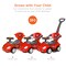 Best Choice Products 3-in-1 Kids Push and Pedal Toddler Ride On Wagon Play Toy Stroller w/ Sounds, Handle, Horn